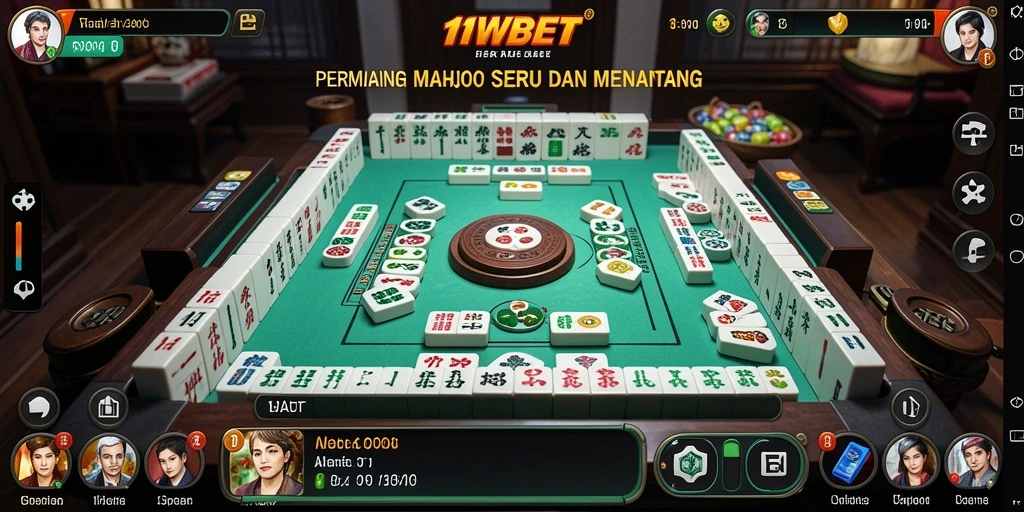 Tampilan gameplay seru di 11WBET dengan desain Mahjong yang menarik.