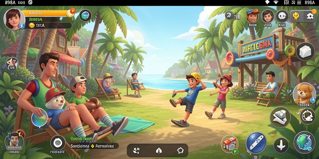 Tangkapan layar 898A menunjukkan gameplay yang mengasyikkan dan penuh warna.