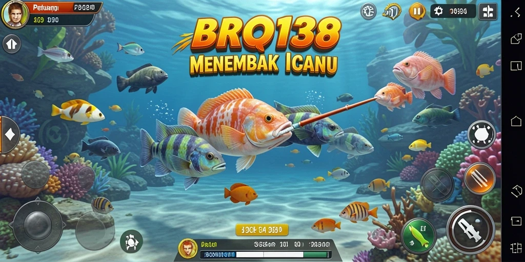 Screenshot gameplay BRO138 menampilkan aksi menembak ikan yang seru.