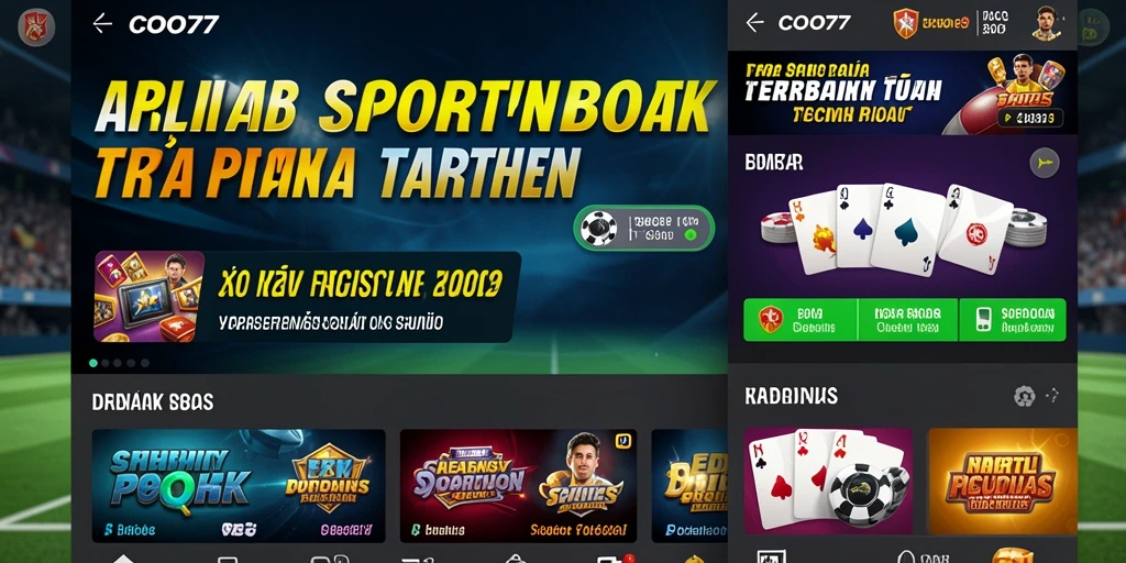 Tampilan menarik dari gameplay Sportsbook COO77 yang menampilkan taruhan olahraga.