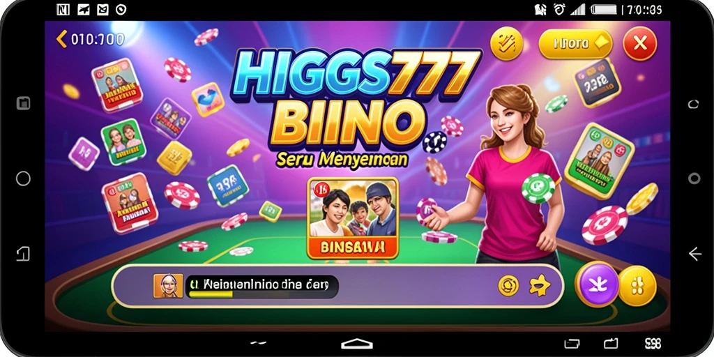 Gameplay HIGGS777 yang seru dan interaktif dalam pertandingan Bingo.