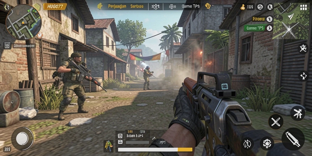 Tampilan seru dari gameplay HUGO77 yang penuh aksi.
