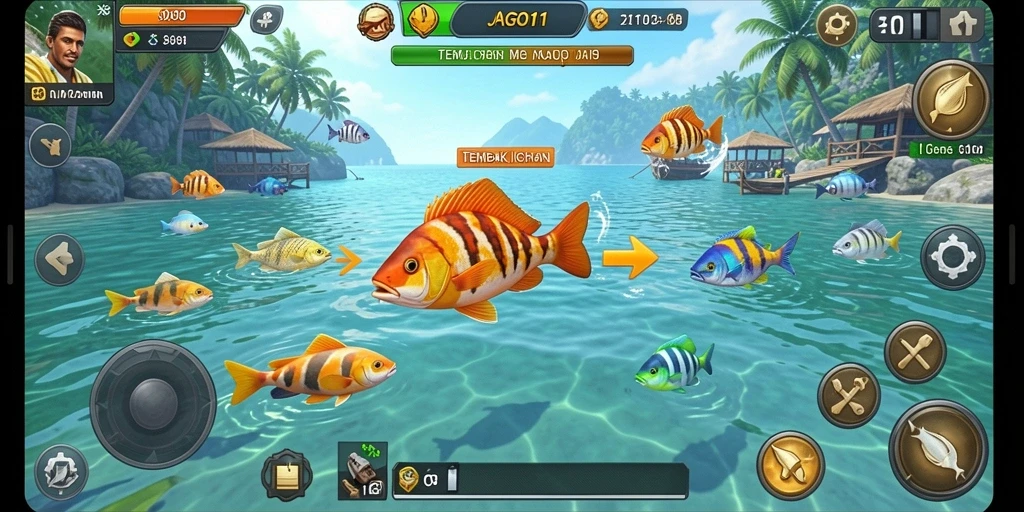 Tangkapan layar JAGO11 menampilkan aksi seru menembak ikan.
