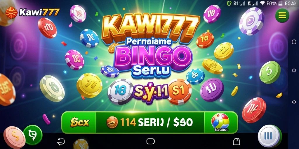 Screenshot KAWI777 menunjukkan gameplay Bingo yang seru dan interaktif.