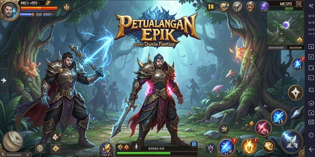 Screenshot dari aksi gameplay epik di ME355 dengan grafis menakjubkan.