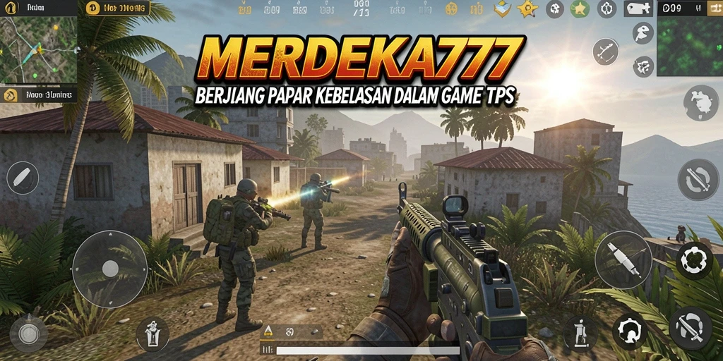 Tangkapan layar gameplay <strong>MERDEKA777</strong> dengan aksi pertempuran yang intens.