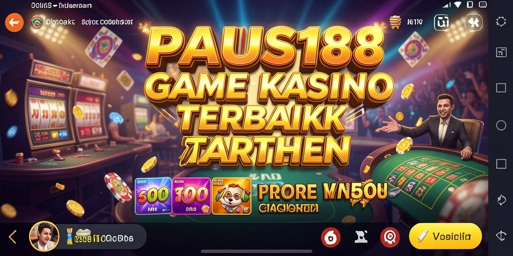 Tampilan gameplay menarik di PAUS188 dengan fitur kasino terbaik.
