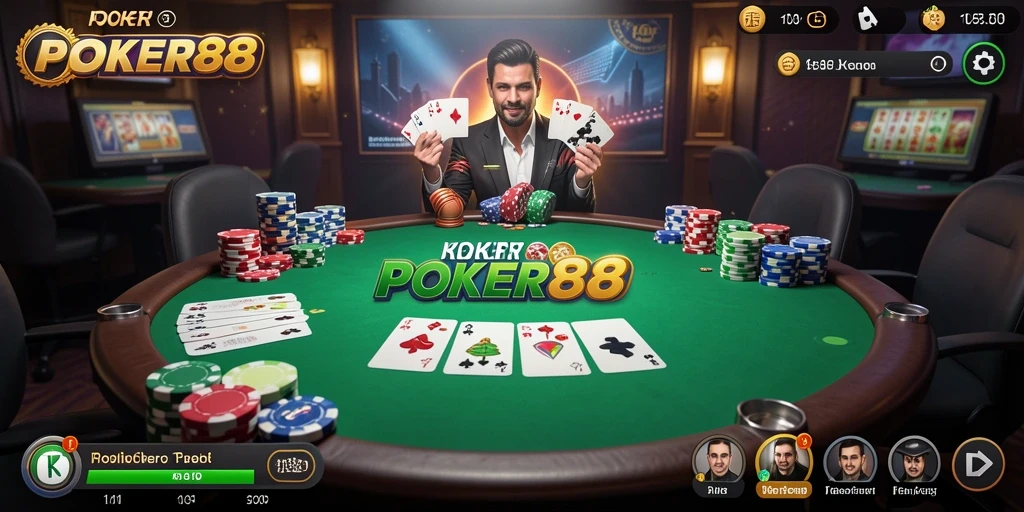 Tampilan screenshot utama POKER88 dengan gameplay Kasino yang menarik.