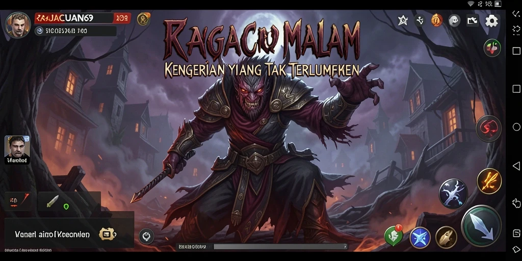 Tampilan gameplay seram dari RAJACUAN69 yang penuh ketegangan.