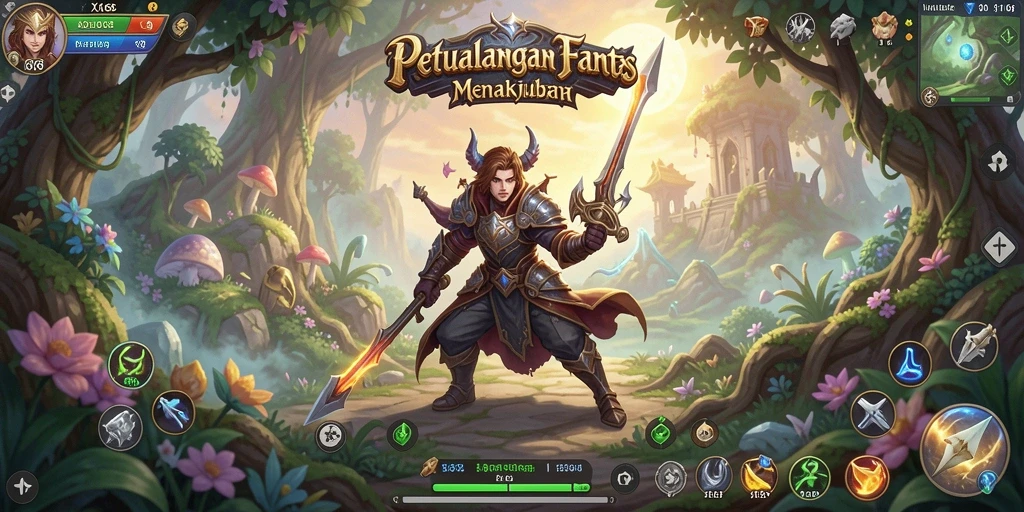 Tampilan menarik dari gameplay X168 yang memukau dengan elemen RPG.